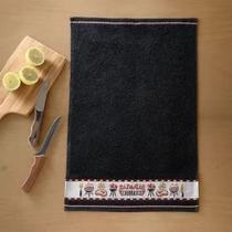 Pano de Copa Felpudo Jacquard Vida 2 Liso Barrado Churrasco - Dohler