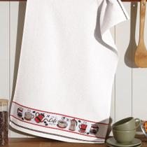 Pano de copa felpudo jacquard vida ii liso 45cm x 70cm