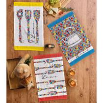 Pano de Copa Felpudo Love 120 peças Primore Teka