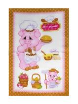 Pano de Copa Felpudo Prata Happy Kitchen Pano de Copa Felpudo Prata Happy Kitchen