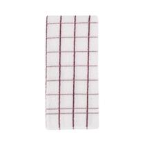 Pano de Copa Felpudo Quadriculado Chef Branco Listras Vermelha Teka Pano de Copa Felpudo Quadriculado Chef Branco Listras Vermelha Teka