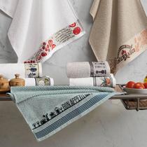 Pano de Copa Karsten com Barra em Jacquard Bon Appetit Pano de Copa Karsten com Barra em Jacquard Bon Appetit