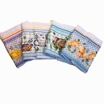 Pano De Copa Prato Gourmet Kit 08 Peças Acabamento Premium