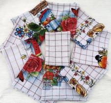 Pano De Copa / Prato Xadrez - 44x68cm - Sortidos - Leite