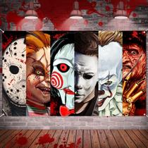 Pano de fundo Axtxryx Horror Classic Movie Personagens 180x110 cm Pano de fundo Axtxryx Horror Classic Movie Personagens 180x110 cm
