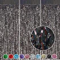 Pano de fundo de cortina de alumínio CYLMFC preto 1x2m para decoração de festa