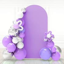 Pano de fundo de elastano roxo Babenest Wedding Arch 2,2 m
