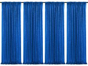 Pano de fundo de lantejoulas SoarDream Navy 4 peças 60x240cm Pano de fundo de lantejoulas SoarDream Navy 4 peças 60x240cm