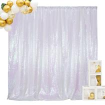 Pano de fundo de lantejoulas SquarePie não transparente 6m x 3m iridescente