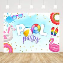 Pano de fundo fotográfico ABLIN Summer Pool Party 2,1x1,5 m