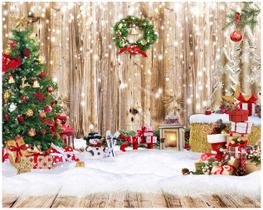 Pano de fundo fotográfico Alltten Christmas 3,6x3m Vinil F25