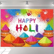 Pano de fundo fotográfico APDECCLK Happy Holi Indian Festival