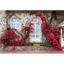 Pano de fundo fotográfico Baocicco Romantic Red Blossom 2,2x1,5 m