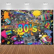 Pano de fundo fotográfico CSFOTO Back to the 80s Party 10x7 pés
