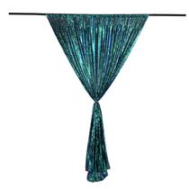 Pano de fundo fotográfico em tecido de lantejoulas LQIAO verde fluorescente 125x215cm