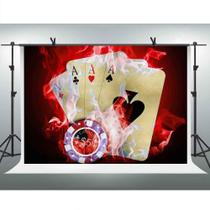 Pano de fundo fotográfico FHZON Casino Poker Texas Hold'em 3x2m