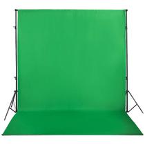 Pano de fundo fotográfico HMTFOTO Tela verde Chromakey 1,8x2,7m Poliéster Pano de fundo fotográfico HMTFOTO Tela verde Chromakey 1,8x2,7m Poliéster