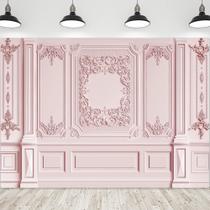 Pano de Fundo Fotográfico Rosa Riyidecor para Casamento - 2,1 x 1,5m (Poliéster)