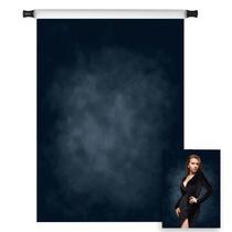 Pano de fundo Kate Dark Blue Abstract 1.5x2m em microfibra para sessão de fotos