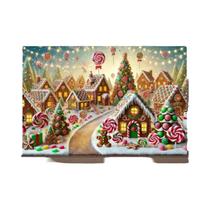 Pano De Fundo Multifuncional Para Cenário De Natal Da Aldeia De Biscoito De Gengibre, Decoração De
