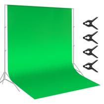 Pano de fundo Neewer Green Chromakey Fiber 3x3,6 m com braçadeiras Pano de fundo Neewer Green Chromakey Fiber 3x3,6 m com braçadeiras