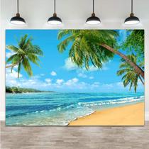 Pano de fundo Qian Summer Tropical Hawaii 270x180cm Poliéster Pano de fundo Qian Summer Tropical Hawaii 270x180cm Poliéster