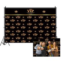 Pano de fundo Renaiss Black Gold VIP 2,2 m x 1,5 m para fotografia