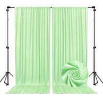 Pano de fundo ZEBMOON verde claro 152x213 cm, 2 painéis, festa