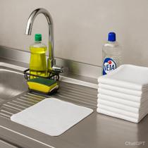 Pano de Limpeza de Fralda Multiuso Pia Carro Moveis Bebe Não Solta Pêlo 100% algodão 30x35 cm kit 50 uni