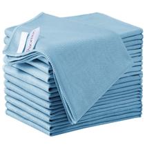 Pano de limpeza de microfibra de vidro Puomue, pacote com 12, 30x40cm, azul Pano de limpeza de microfibra de vidro Puomue, pacote com 12, 30x40cm, azul