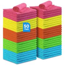 Pano de limpeza de microfibra UNIMADE 50PK reutilizável 29x29cm Pano de limpeza de microfibra UNIMADE 50PK reutilizável 29x29cm