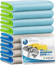 Pano de limpeza Ekedalen Glass Lint Free 30x40cm Pacote com 8 Pano de limpeza Ekedalen Glass Lint Free 30x40cm Pacote com 8