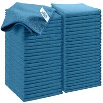 Pano de limpeza HOMEXCEL, microfibra azul marinho, pacote com 50, 30x30cm