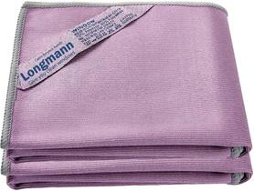 Pano de limpeza Longmann Nθrwex Window Glass Purple, pacote com 2 unidades