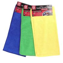 Pano de Limpeza Microfibra 40x40 Multiuso Color - Tudo em Caixa