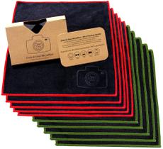 Pano de limpeza, microfibra extra grande, limpo e transparente, pacote com 10 Pano de limpeza, microfibra extra grande, limpo e transparente, pacote com 10