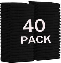Pano de limpeza MRD's Home Black Microfiber 12x12cm, pacote com 40