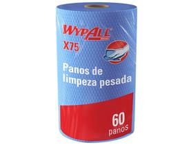 Pano de Limpeza Multiuso Microfibra WypAll - X75 60 Unidades