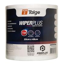 Pano De Limpeza Multiuso Wiper Plus 60 Talge 25x200m Rolo com 416 panos