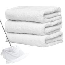 Pano de limpeza Newwiee, microfibra extra grande, 3 peças, branco Pano de limpeza Newwiee, microfibra extra grande, 3 peças, branco