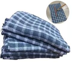 PANO DE LIMPEZA XADREZ 45cmX65cm - PACOTE COM 5 UNIDADES