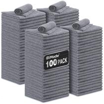 Paño de limpieza UNIMADE microfibra 100 unidades 30x30 cm gris Paño de limpieza UNIMADE microfibra 100 unidades 30x30 cm gris