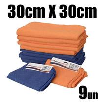 Pano De Microfibra 30X30 - C/9 Un Automotivo Limpa Vidro Pia