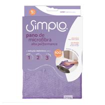 Pano de microfibra alta performance - simplo lilas Pano de microfibra alta performance - simplo lilas