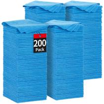 Pano de Microfibra HOMERHYME Pacote com 200 Unidades 29x29 cm Azul Pano de Microfibra HOMERHYME Pacote com 200 Unidades 29x29 cm Azul