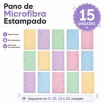 Pano de Microfibra Multiuso 30x30cm Cand colors