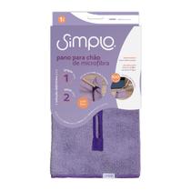 Pano de microfibra para chao com furo - simplo lilas Pano de microfibra para chao com furo - simplo lilas