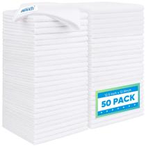 Paño de Microfibra para Limpieza HOMEXCEL Blanco Paquete de 50 32x32 cm Paño de Microfibra para Limpieza HOMEXCEL Blanco Paquete de 50 32x32 cm