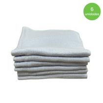 Pano de Pia Duplo Branco 38x32cm Dona Sinhá com 6 unidades