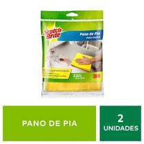 Pano de Pia SCOTH Brite Amarelo 40CM X 38CM 2 Unidades Pano de Pia SCOTH Brite Amarelo 40CM X 38CM 2 Unidades